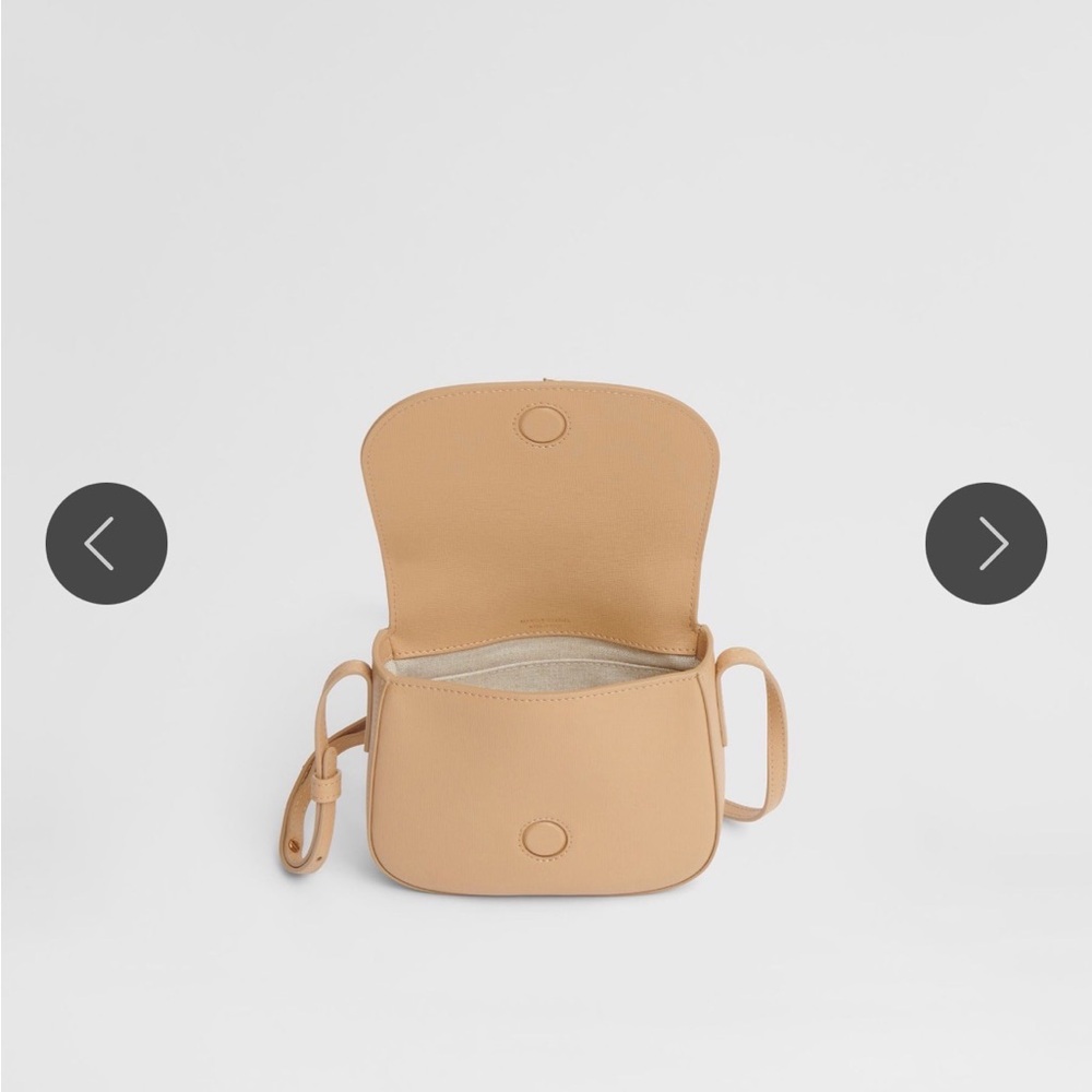 NWOT Mansur Gavriel Mini Classic Leather Saddle Crossbody Bag - Picture 3 of 10